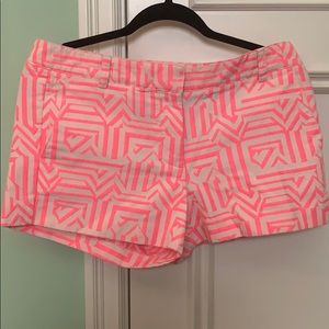 pink j crew shorts